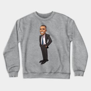 Barack Obama Caricature Crewneck Sweatshirt